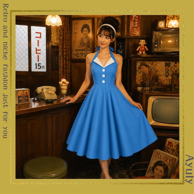 50'sスタイル ロカビリーワンピース（4色）　26232