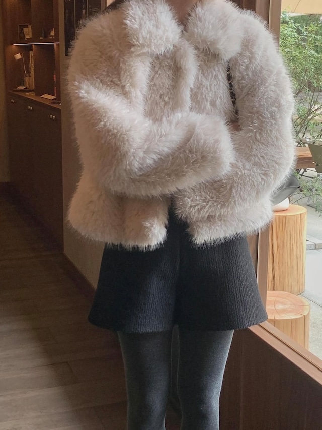 (予約) miel / Kind Fur Jacket 2color