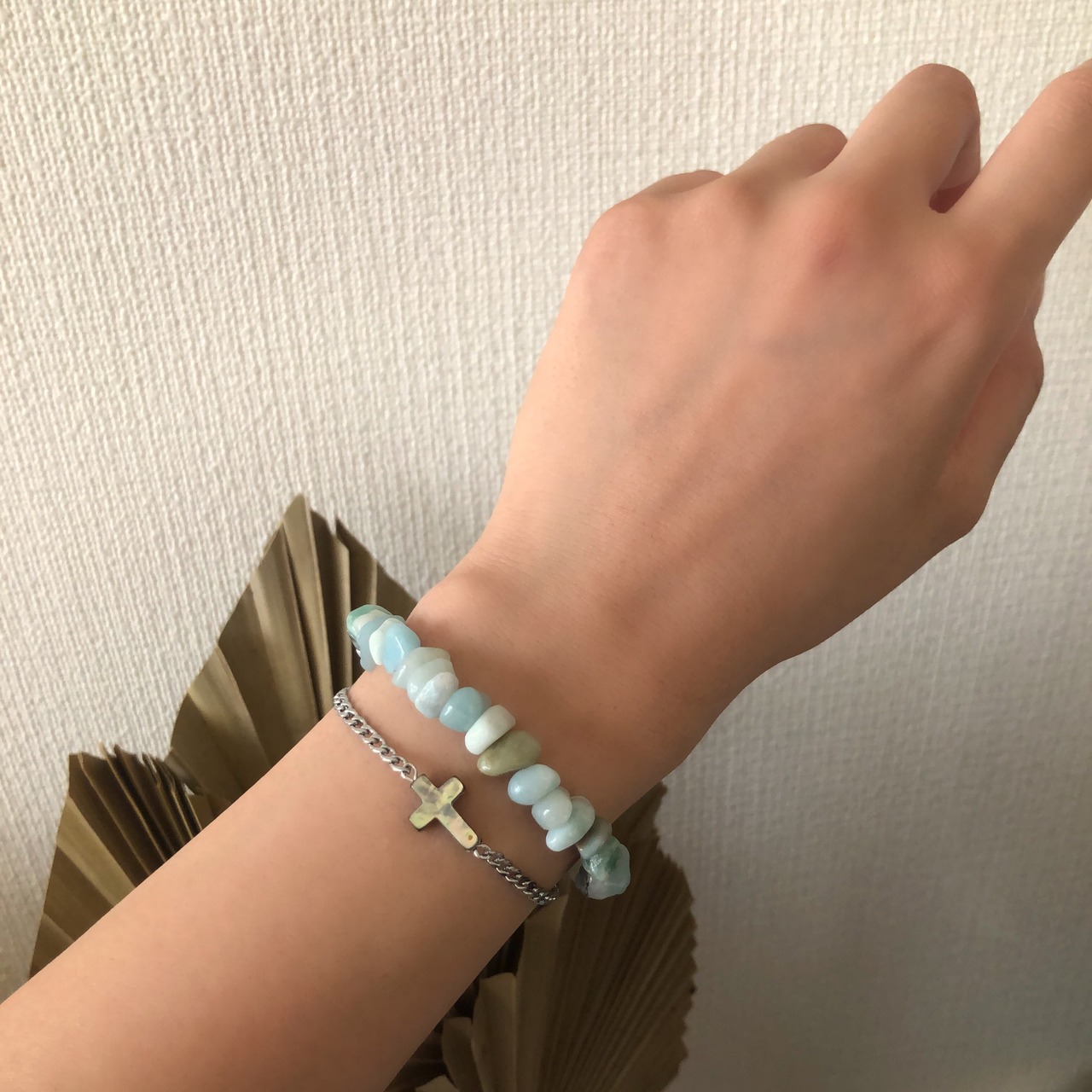 アバロンシェル　クロスブレスレット［SSB003］