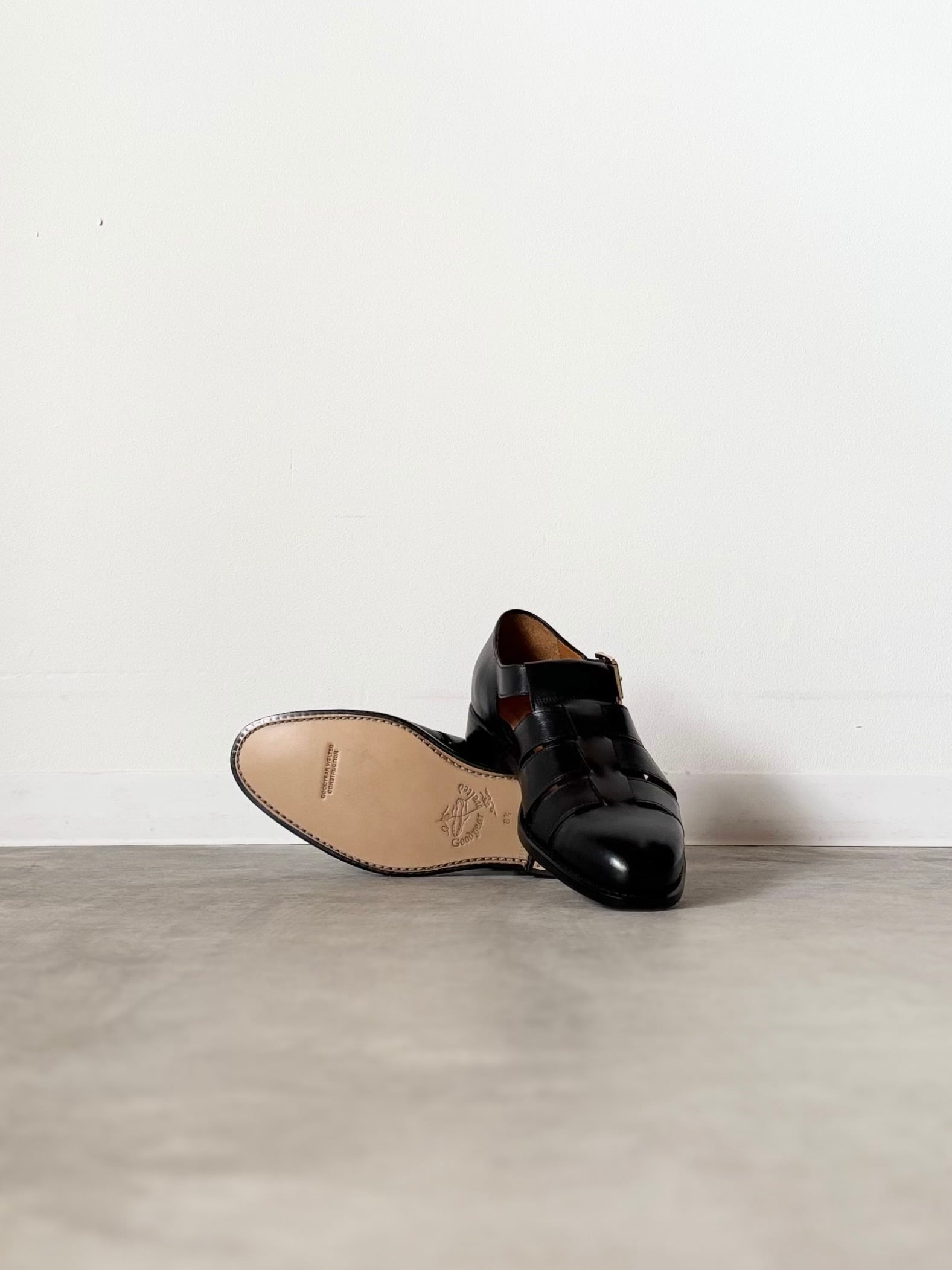 Jalan Sriwijaya【98819 Bali / BLACK (LEATHER SOLE)】 | LARGE LAB TOWN