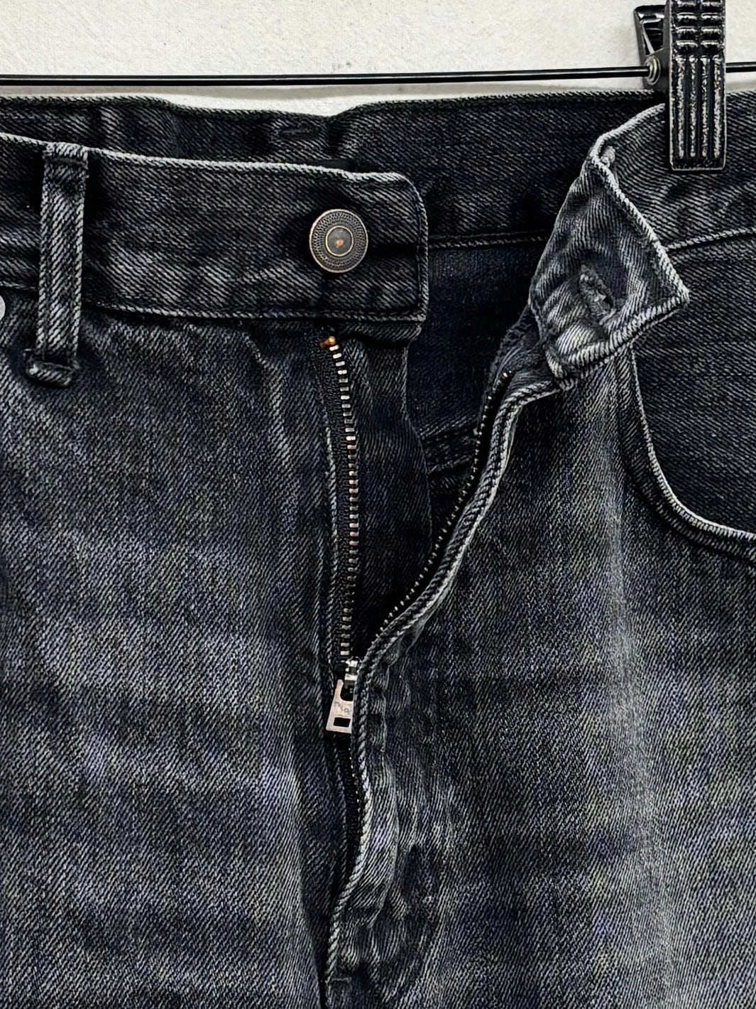 パンツ andwang Washed flare denim pants black awasa / selvage denim 5 pocket flare pants (BLACK) | THE MODERN AGE