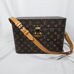 【美品】 ルイヴィトン モノグラム トレインケース バニティバッグ 鍵付き