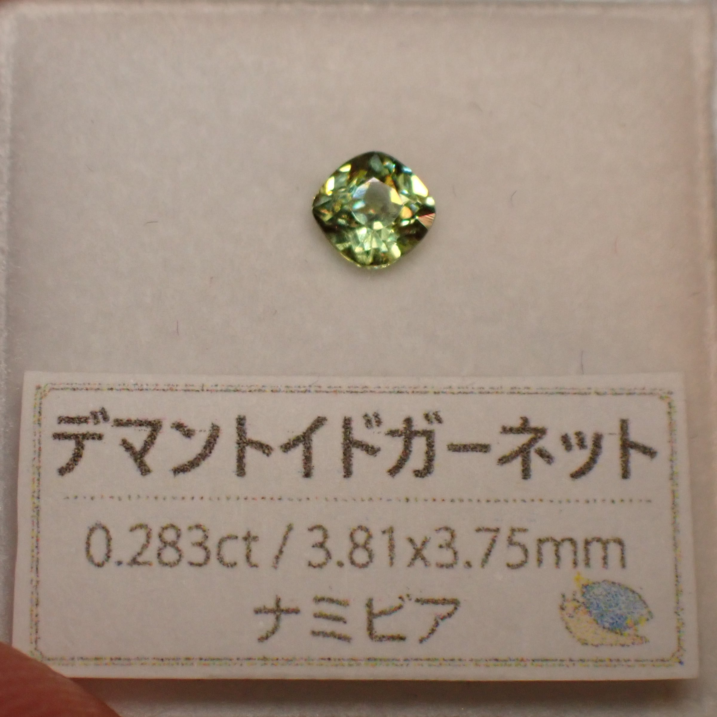 カラフルファイア◎ナミビア産デマントイドガーネット 0.283ct | 宝石 