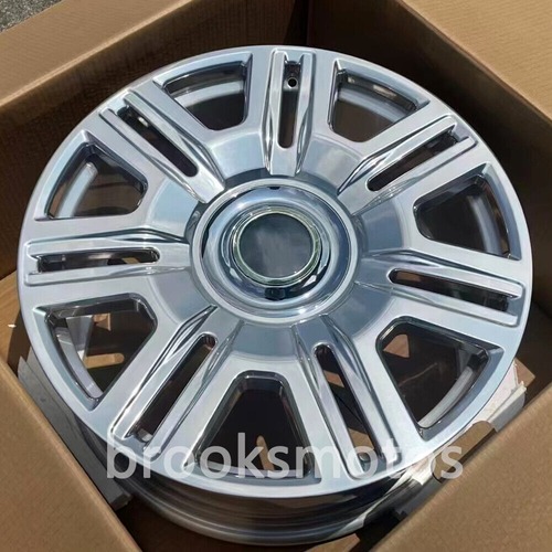 22インチ NEW ポリシング 鍛造 ホイール ロールスロイス カリナン ブラック バッグ BRN-1882