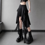 double ruffle lace skirt / l0734