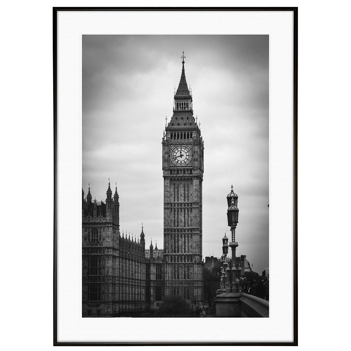 イギリス写真 ロンドン ビッグベン インテリア モノクロアートポスター