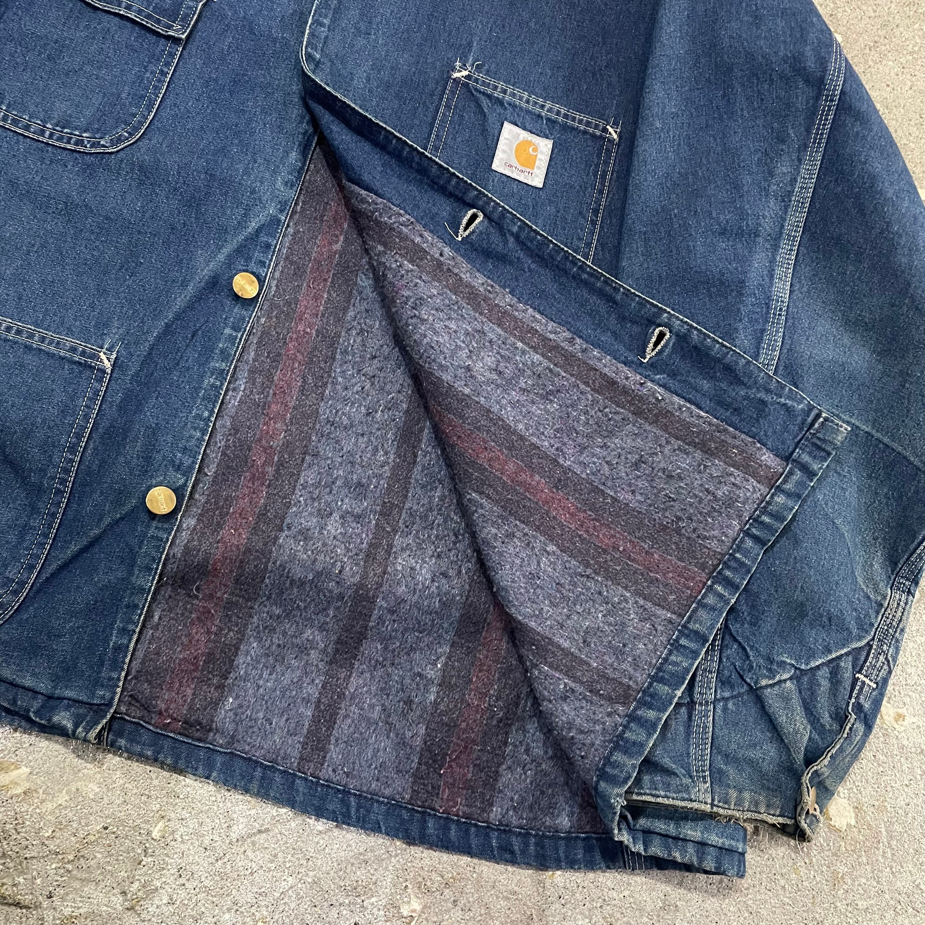 80s〜 Carhartt denim michigan chore coat【仙台店】 | What