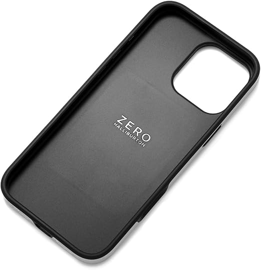 ゼロハリバートン iPhone15Pro用ケース 手帳型 ワイヤレス充電