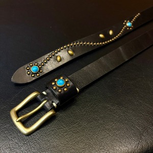 ナスングワム【Nasngwam】Studs Belt (Black)