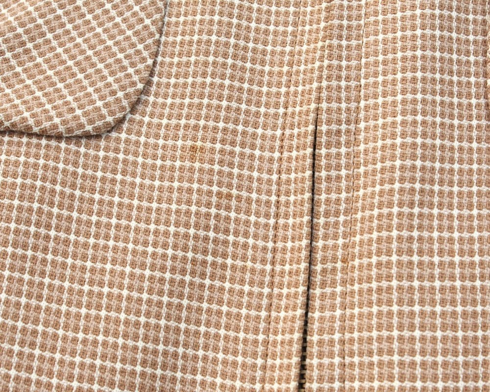 Vintage Rayon Gabardine Jacket Reversible [1950s-] Brown x Woven