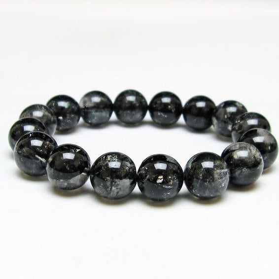 ブラックエレスチャルクォーツ ブレスレット 13mm 一点物 おまかせ便 111-53840