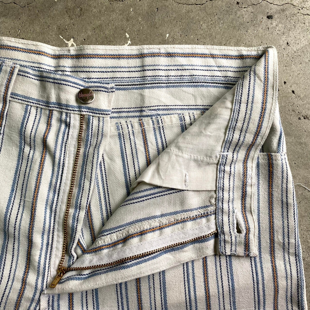 70年代 USA製 Wrangler ラングラー ストライプ フレアパンツ ブーツ 