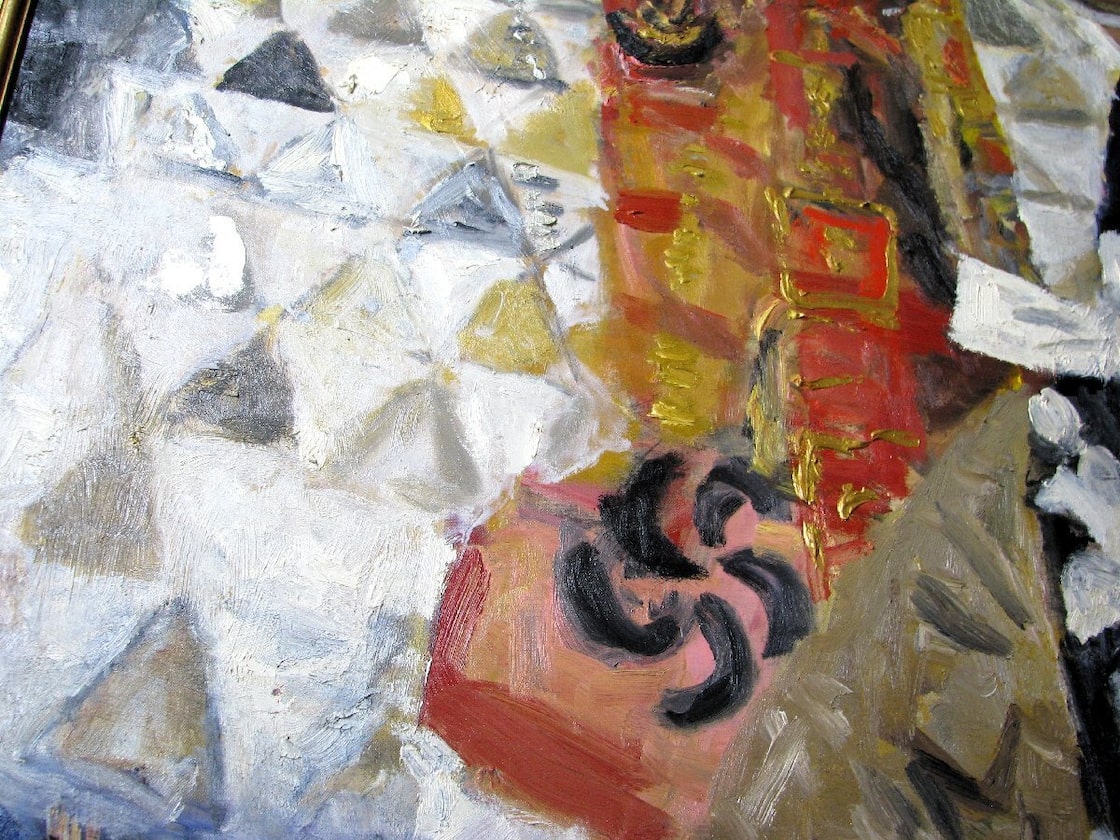 日展審査員,後藤武久「神将」100号油彩,生涯1の最高傑作,美術館収蔵級 