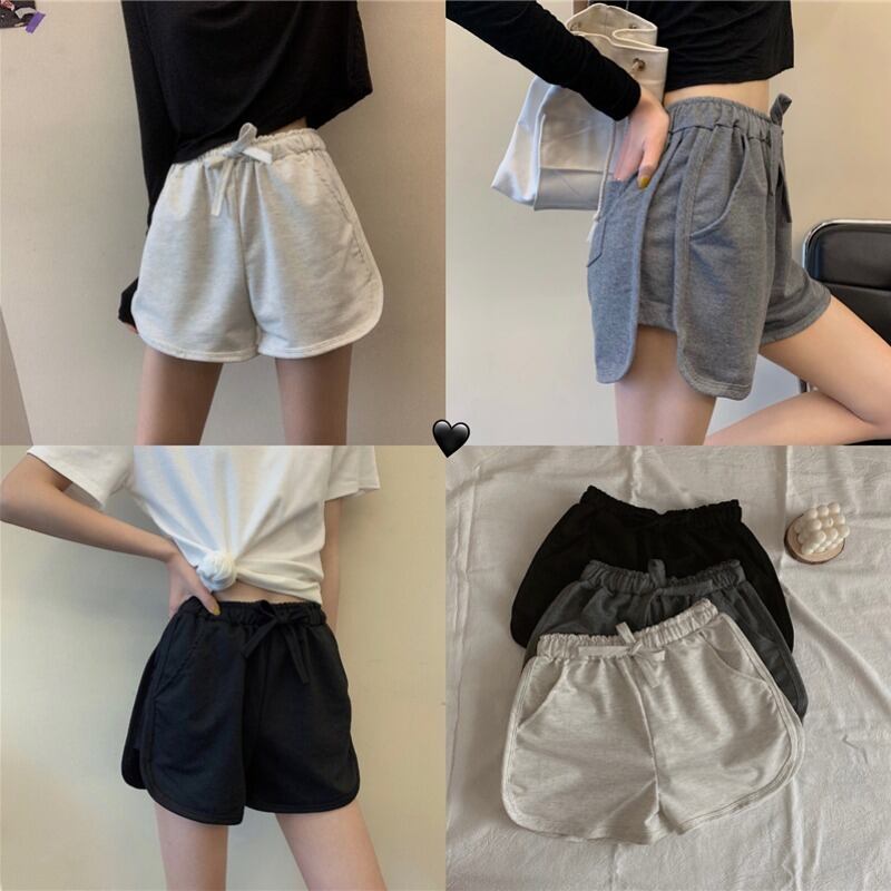 ショーツ スプリングサマーハイウェストウェストルーズ薄手パンツ カジュアル 春物 夏物 ブルマー ドラファッションホール88525172700