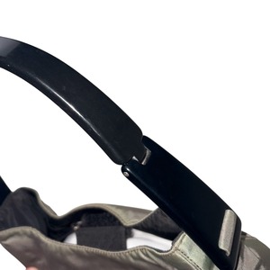 archive PRADA plastic handle khaki nylon bag