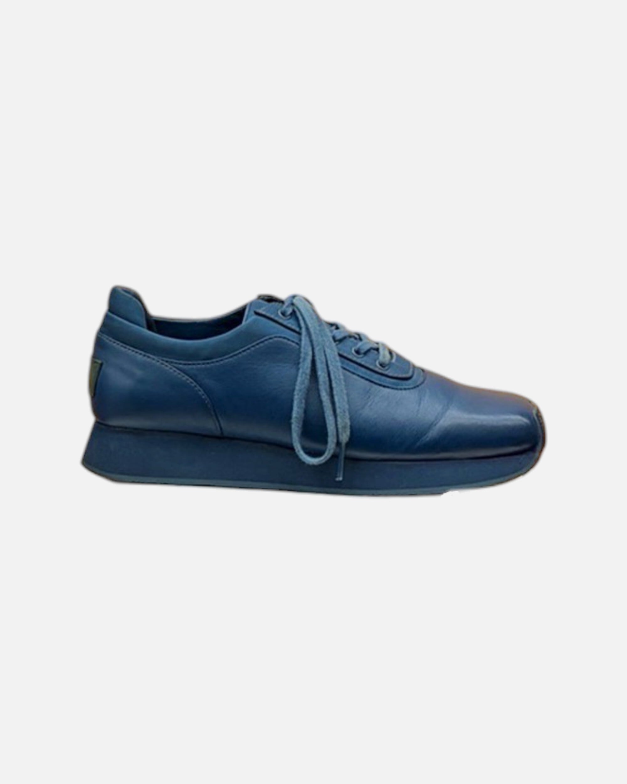 UGG×ECKHAUS LATTA square toe leather sneakers