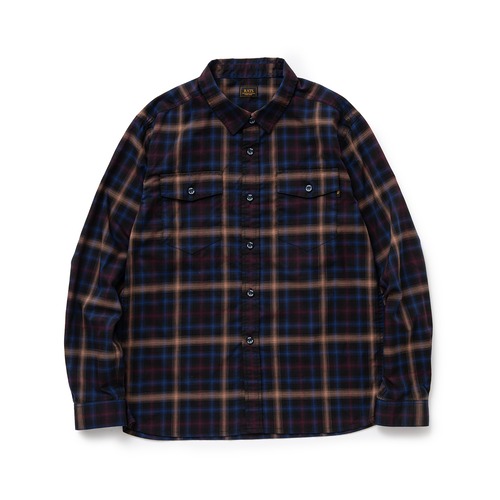 オンブレーチェックシャツ / RATS(ラッツ) / OMBRE CHECK SHIRT(BLACK CHECK)(24'RS-0310)