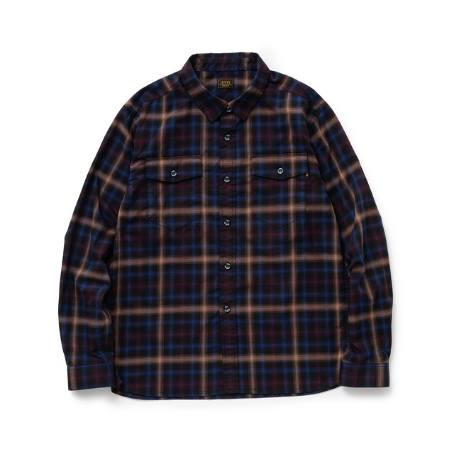 オンブレーチェックシャツ / RATS(ラッツ) / OMBRE CHECK SHIRT(BLACK CHECK)(24'RS-0310)