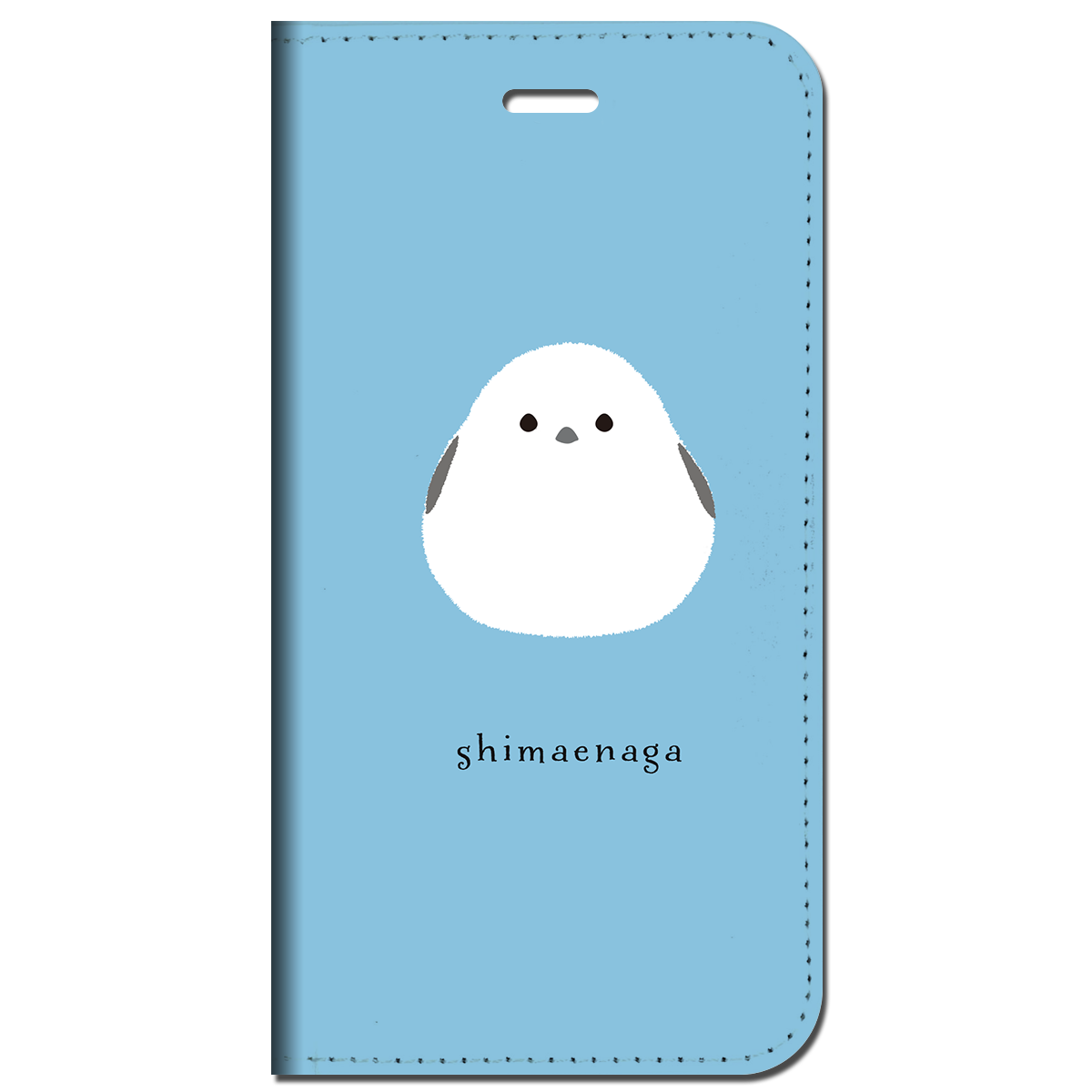 iPhone対応 スマホ 手帳型ケース シマエナガと仲良し イラスト 鳥キュート デザイナーズ 動物 【iPhone17 / iPhone16 / iPhone16e / iPhoneSE 他 iPhone各機種対応】 st71