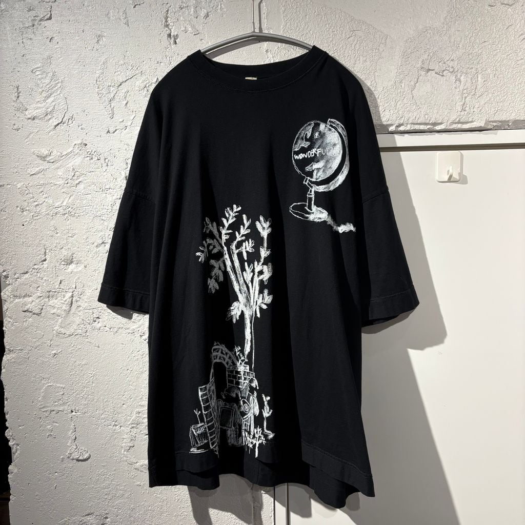COMOLI コモリ 23SS フットボールTシャツ ロンT X01-05005 ネイビー