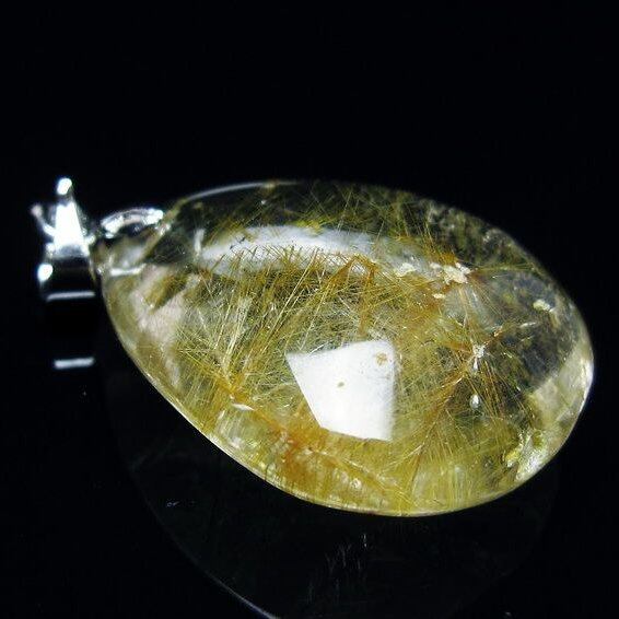 ルチルクォーツ ペンダント 一点物 メール便可 [M便 1/20] 112-13069