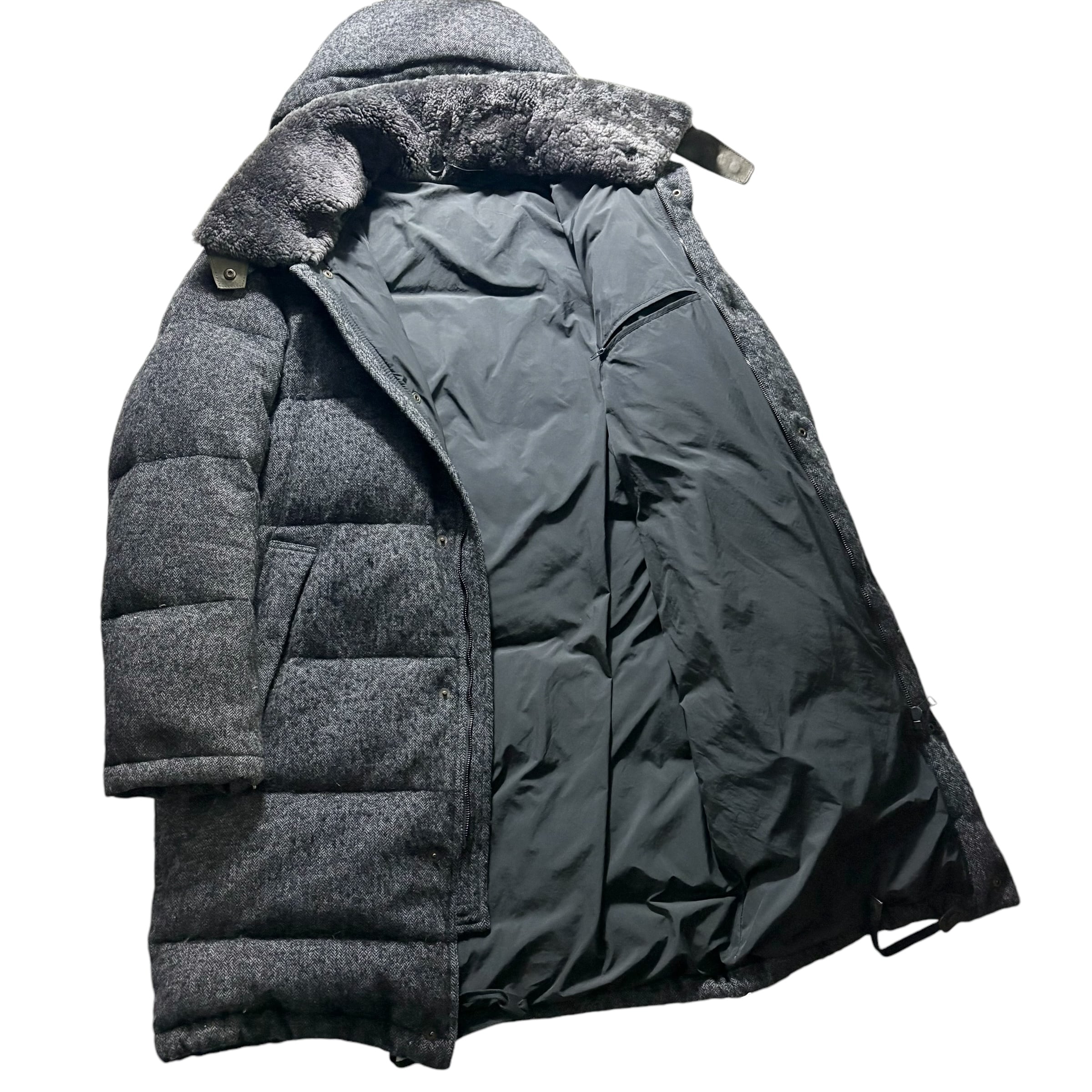 【極美品】DOLCE&GABBANA ベロア切り替えナポレオンコート　銀ボタン 極美品】DOLCE&GABBANA ベロア切り替えナポレオンコート 銀ボタン