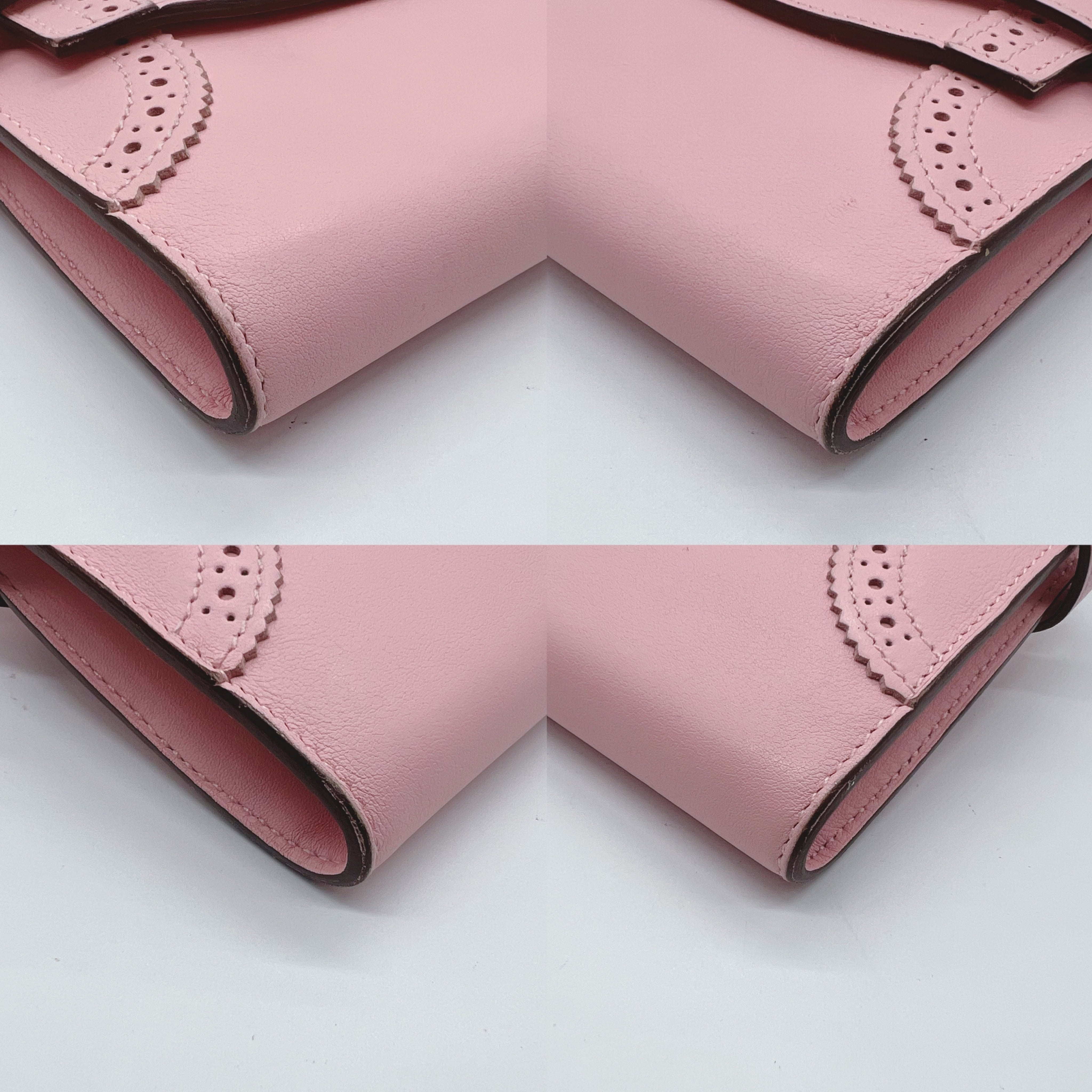 HERMES】エルメス ケリーウォレット ギリーズ ヴォースイフト ローズ