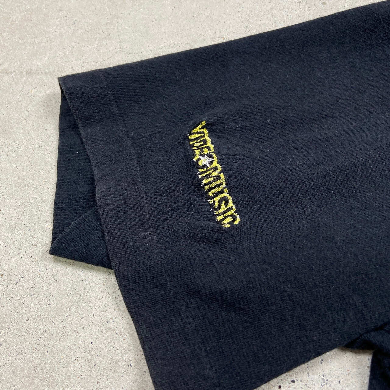 90年代 MOTOROLA VIDEOMUSIC IT企業ロゴプリントTシャツ 刺繍 メンズXL 