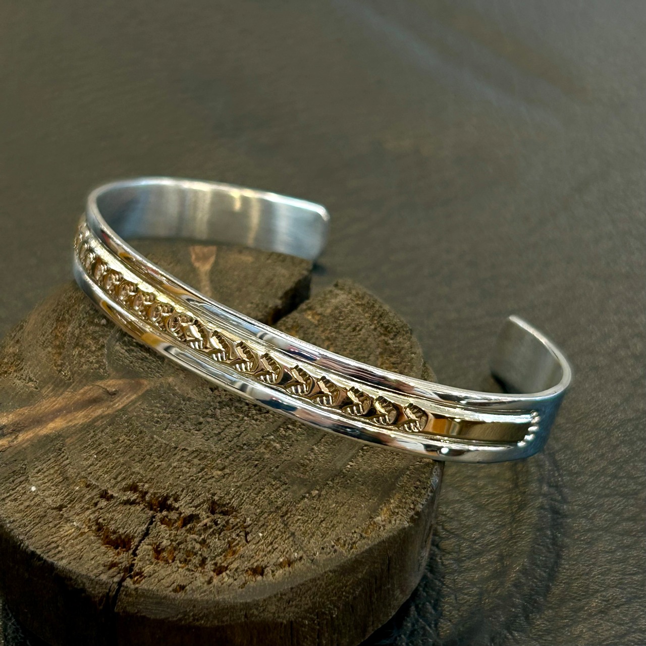 キングピノ（King Pino）14Kgf スタンプワークバングル - 1