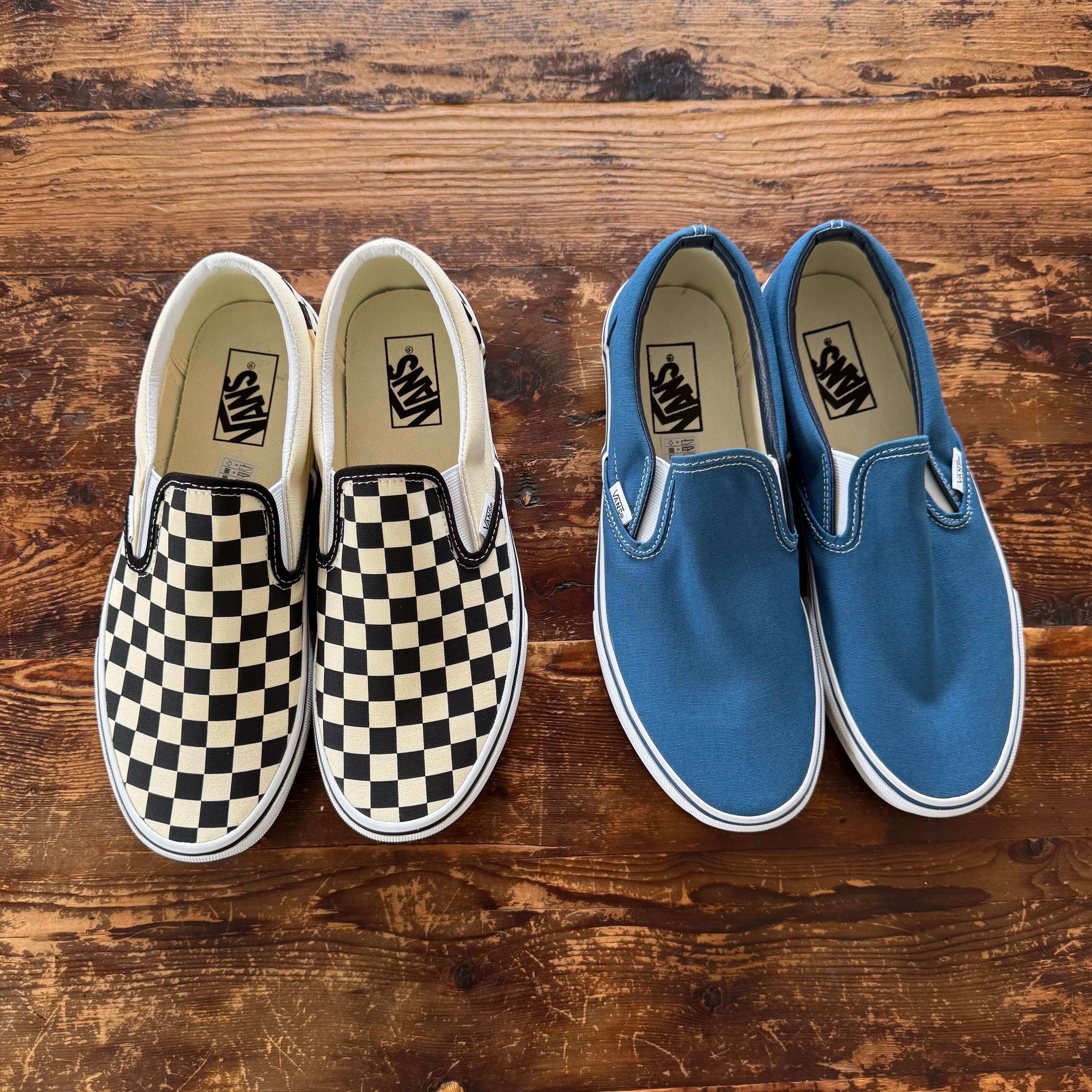 VANS Classic Slip-On/ Navy / Black x White Checker