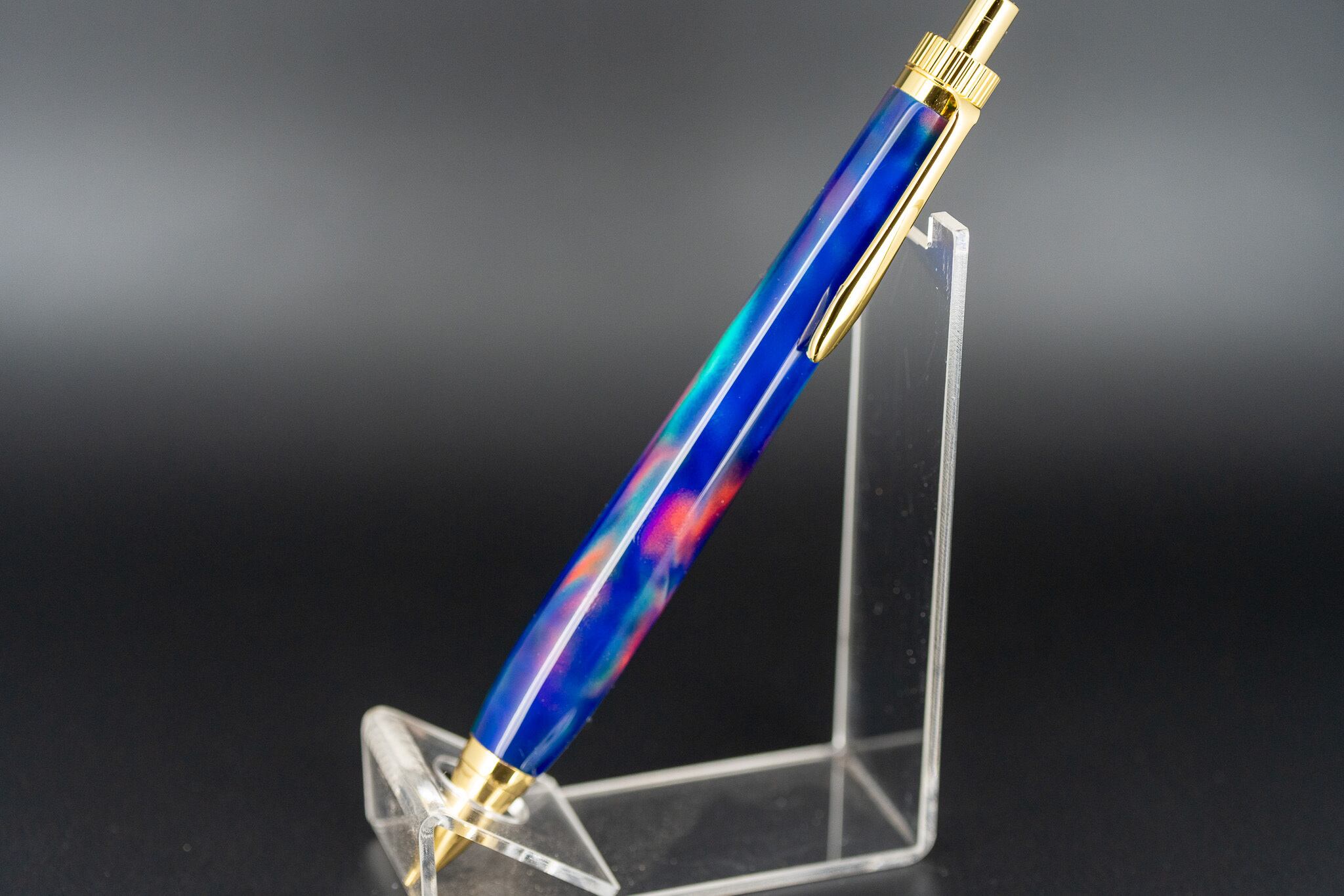 科学技術と芸術の宝石】ハイブリッドオパール gold MP | 木軸ペン工房