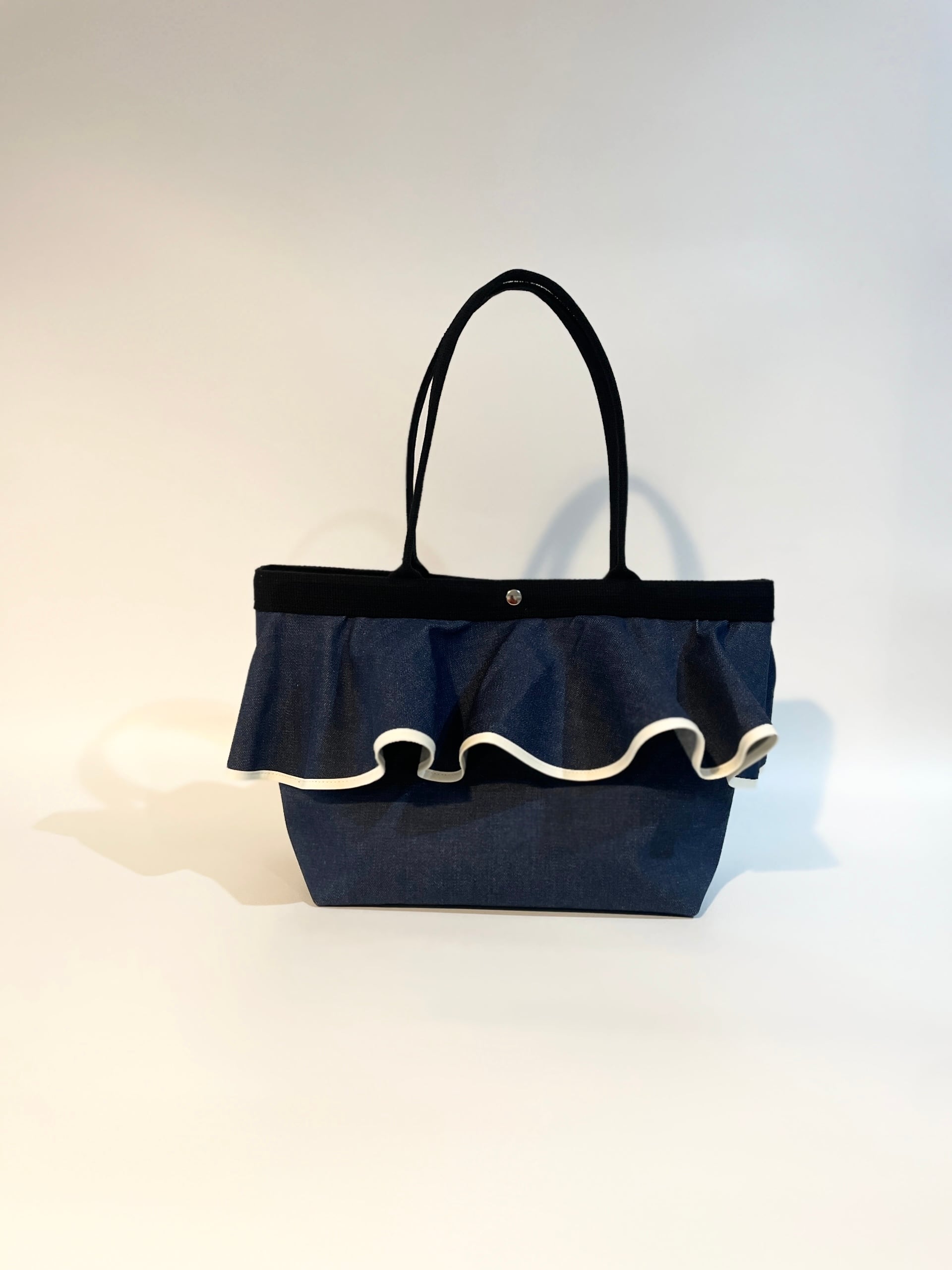 【デニムフリルトートバッグ】/6B0624
