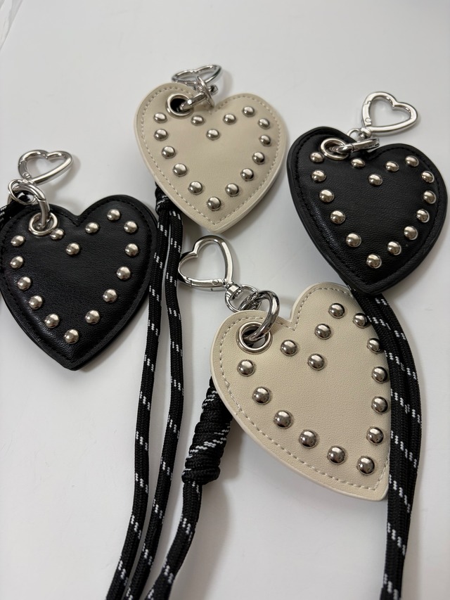 leather heart キーチャーム