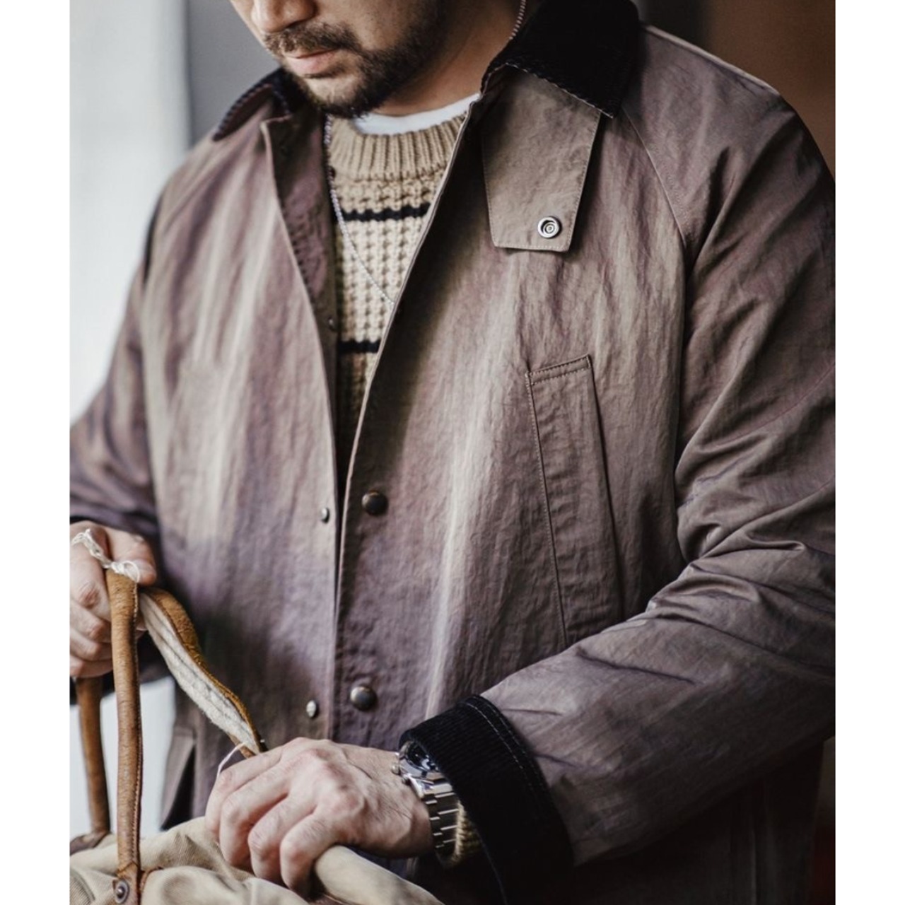 Hunting Coat Long Sleeve Hidden Placket ◇2color H0146