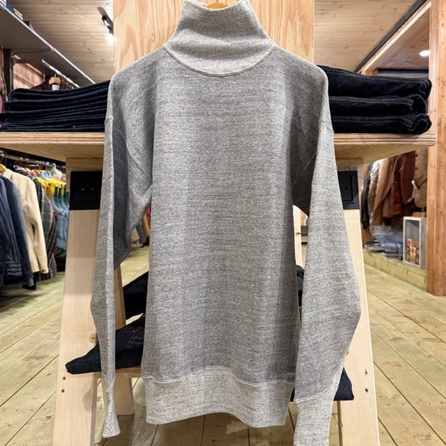 ウエアハウス WAREHOUSE 2本針 ハイネックスウェット Lot468