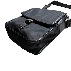 PRADA black nylon shoulder bag