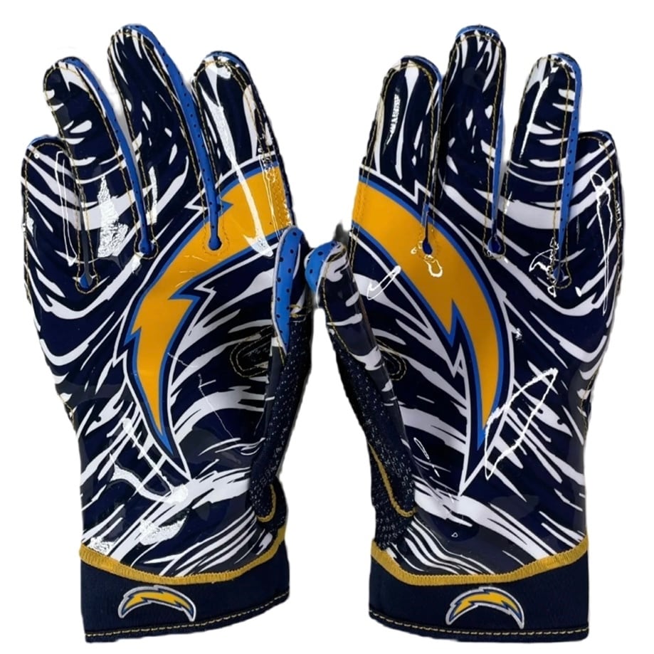 NIKE SUPERBAD 4.5 アメフト グローブ NFL Chargersモデル L END ZONE/エンドゾーン（驚安のアメフト