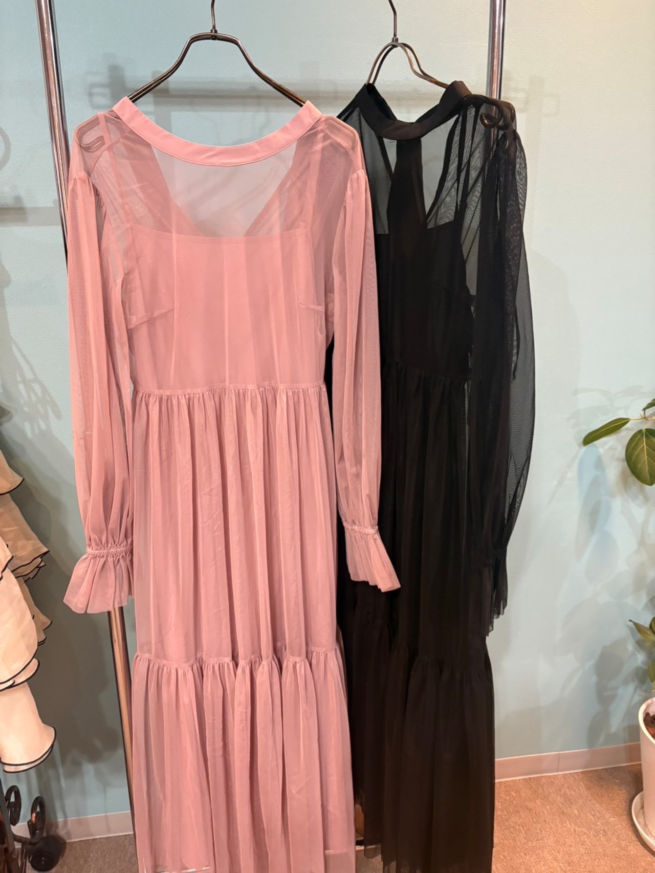 GALENA　チュールカシュクールワンピース　70060-7104