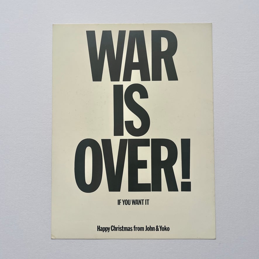 【オリジナルヴィンテージポストカード・エフェメラ】ジョン・レノン　オノ・ヨーコ Lennon, John & Ono, Yoko : War Is Over Original Postcard 1970 [310195166]