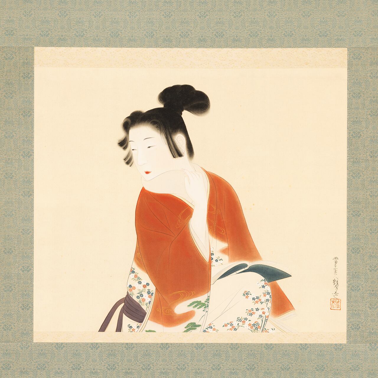 坂東貫山筆 椿花 | 山添天香堂