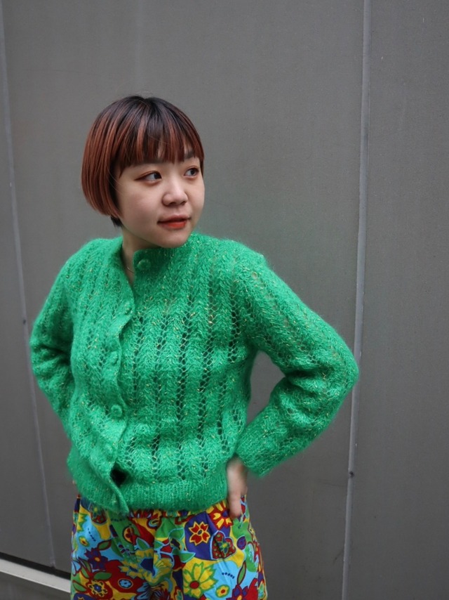 Mohair knit cardigan 【5847】