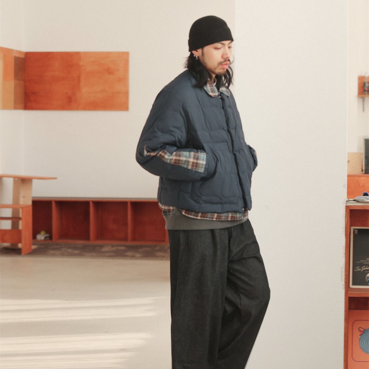 レイヤードチェック キルトジャケット K5470 - 12