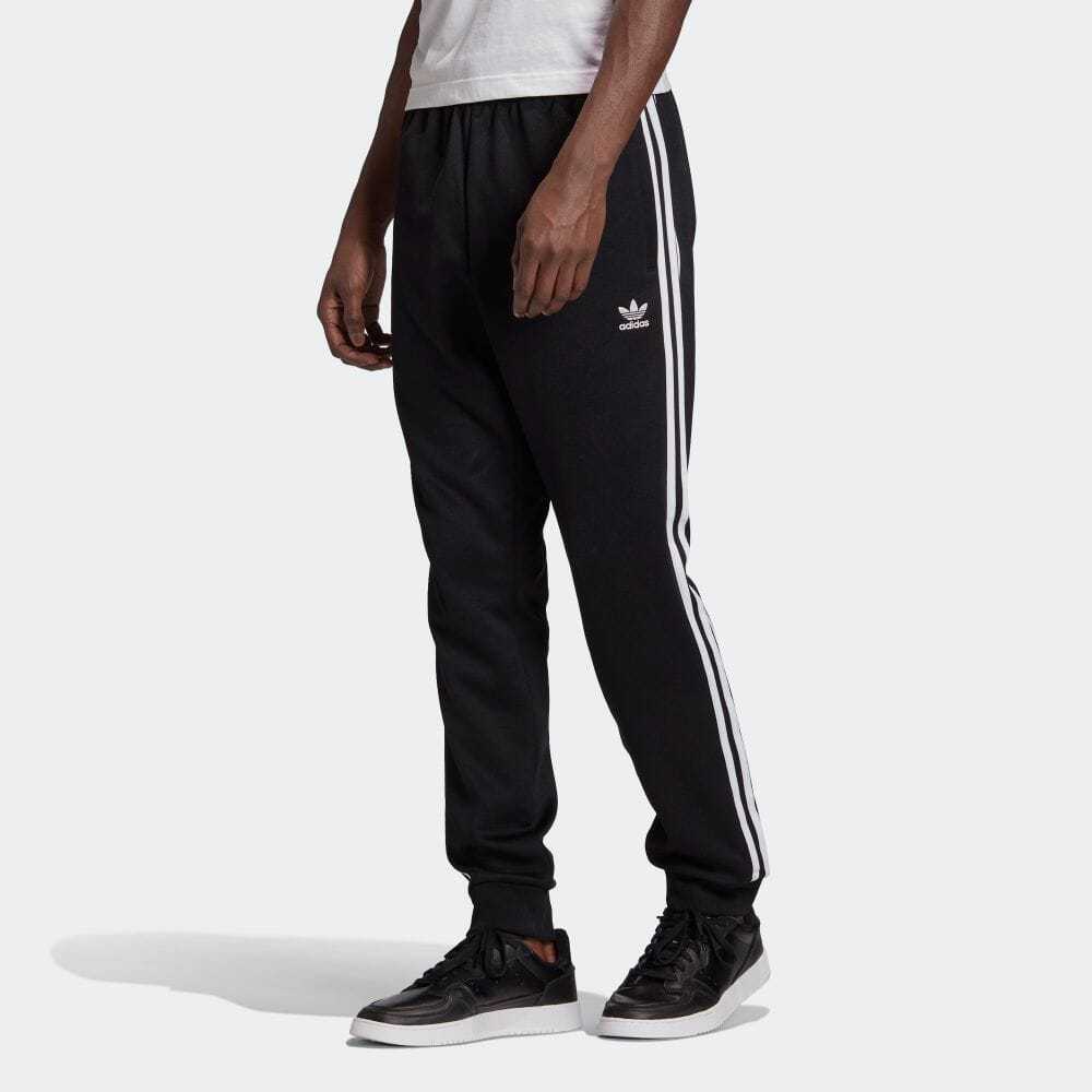 (アディダスオリジナルス) adidas Originals アディカラー クラシック PRIMEBLUE SST トラックパンツ GF0210  ADICOLOR CLASSIC PRIMEBLUE SST TRACK PANTS BLACK × WHITE