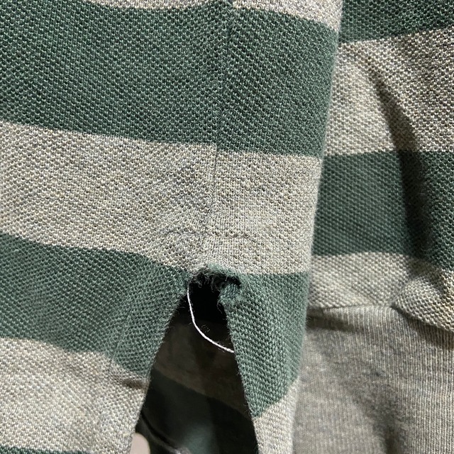 『送料無料』Ralph Lauren POLO SPORT ボーダー柄長袖ポロシャツ　L