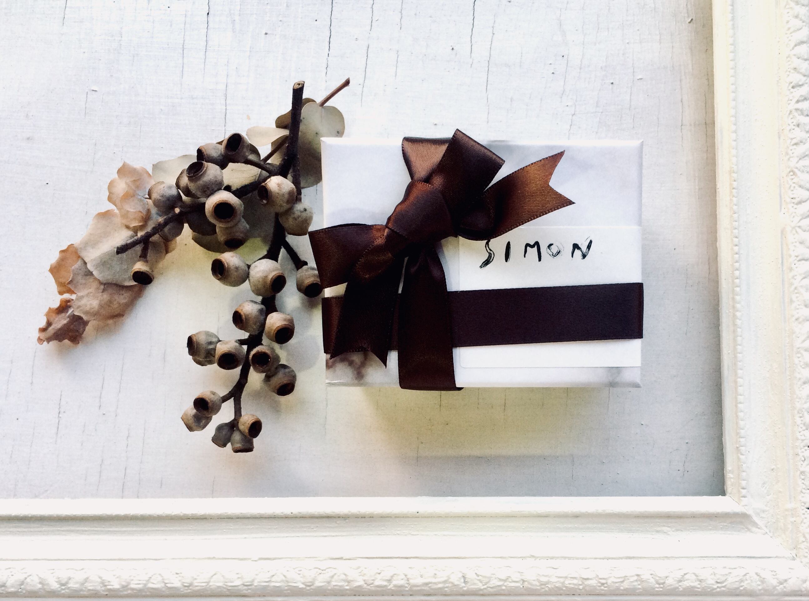 メガネピアスブラウン round glasses 丸メガネ K14gfクリップフックピアス | simon