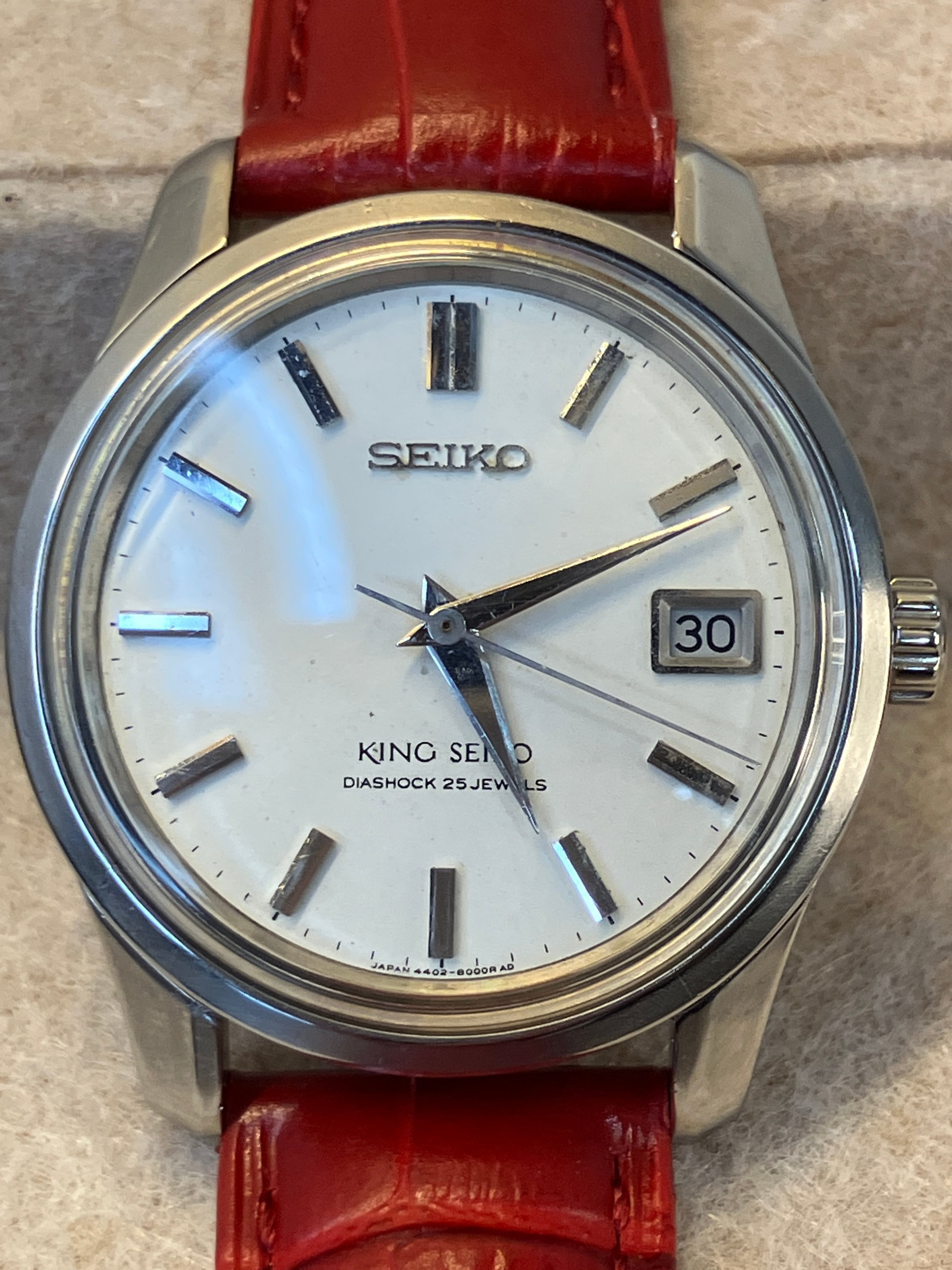 1966年2月製】SEIKO Sportsman Export 6602-7030／手巻き 金文字盤