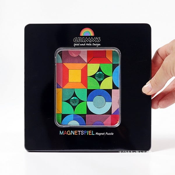 グリムス マグネットアート・ジュエルストーン 8歳〜 木製マグネット遊び 缶ケース入り