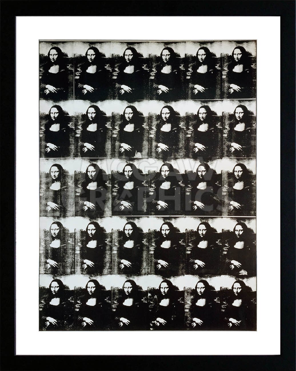 アンディ ウォーホル「モナ リザ/1人より30人の方が良い ,1963」展示用