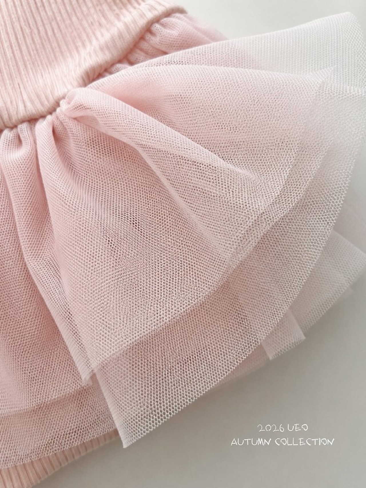 韓国子供服 / ÜEO / ラブリーティアードTシャツ / 秋服 *S~JS*