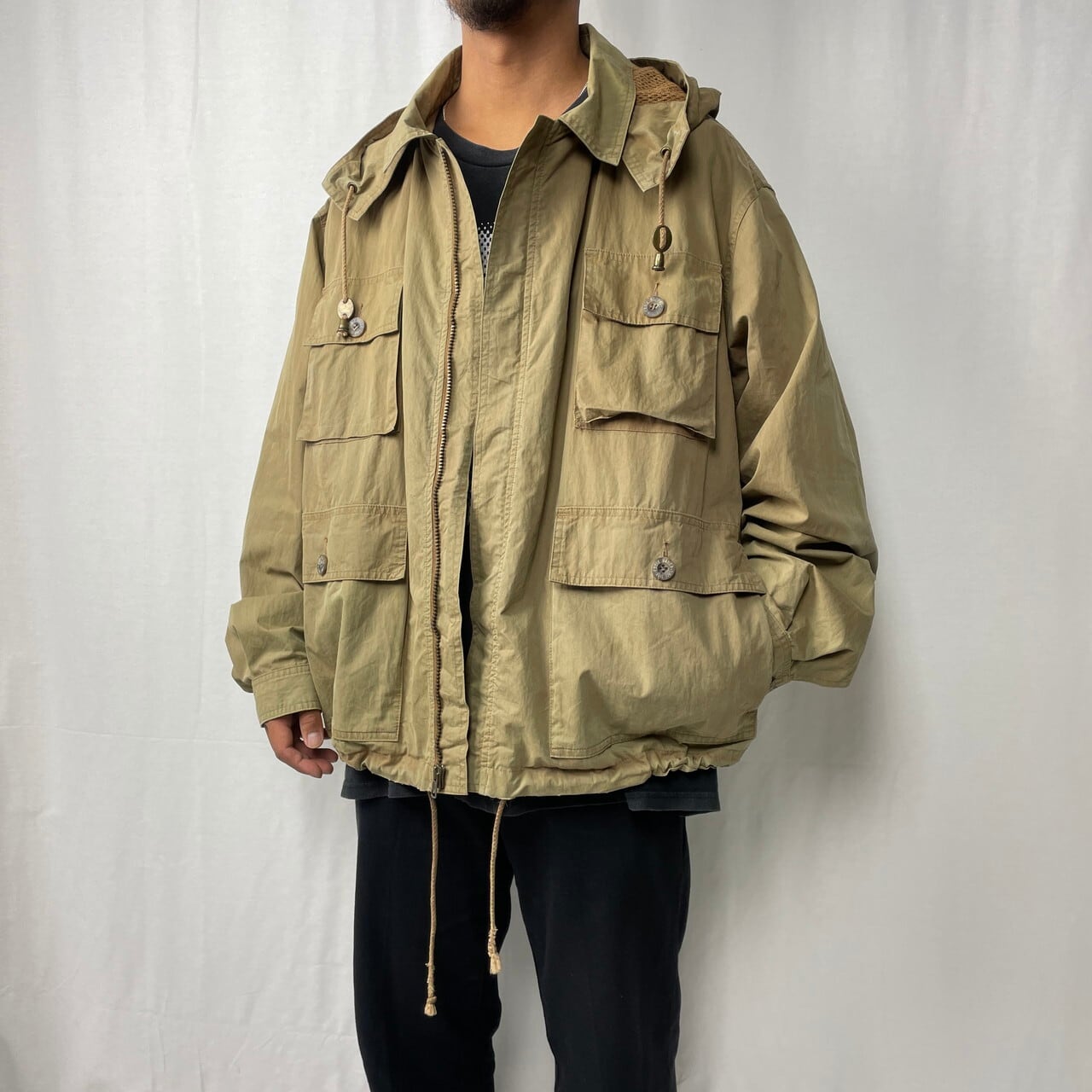 90年代 Eddie Bauer エディーバウアー フィッシングジャケット メンズ 